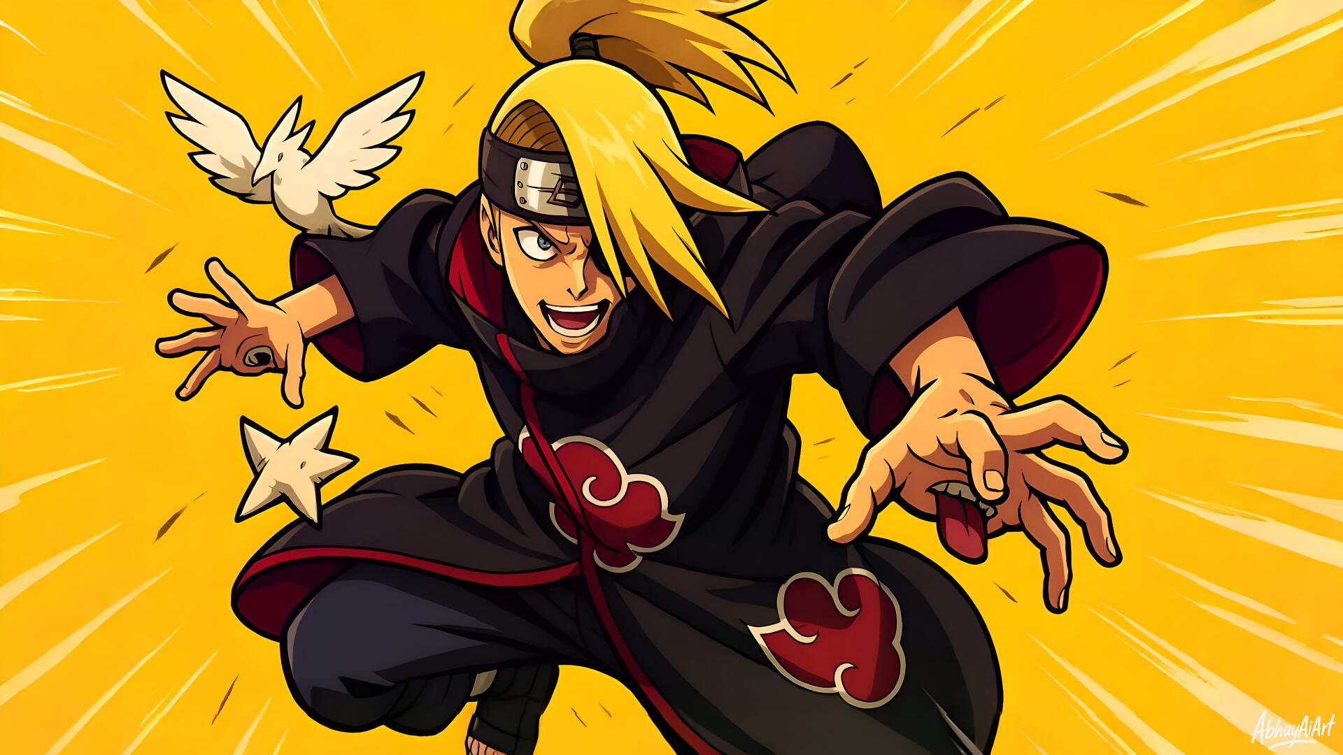 Deidara by AbhayAiArt