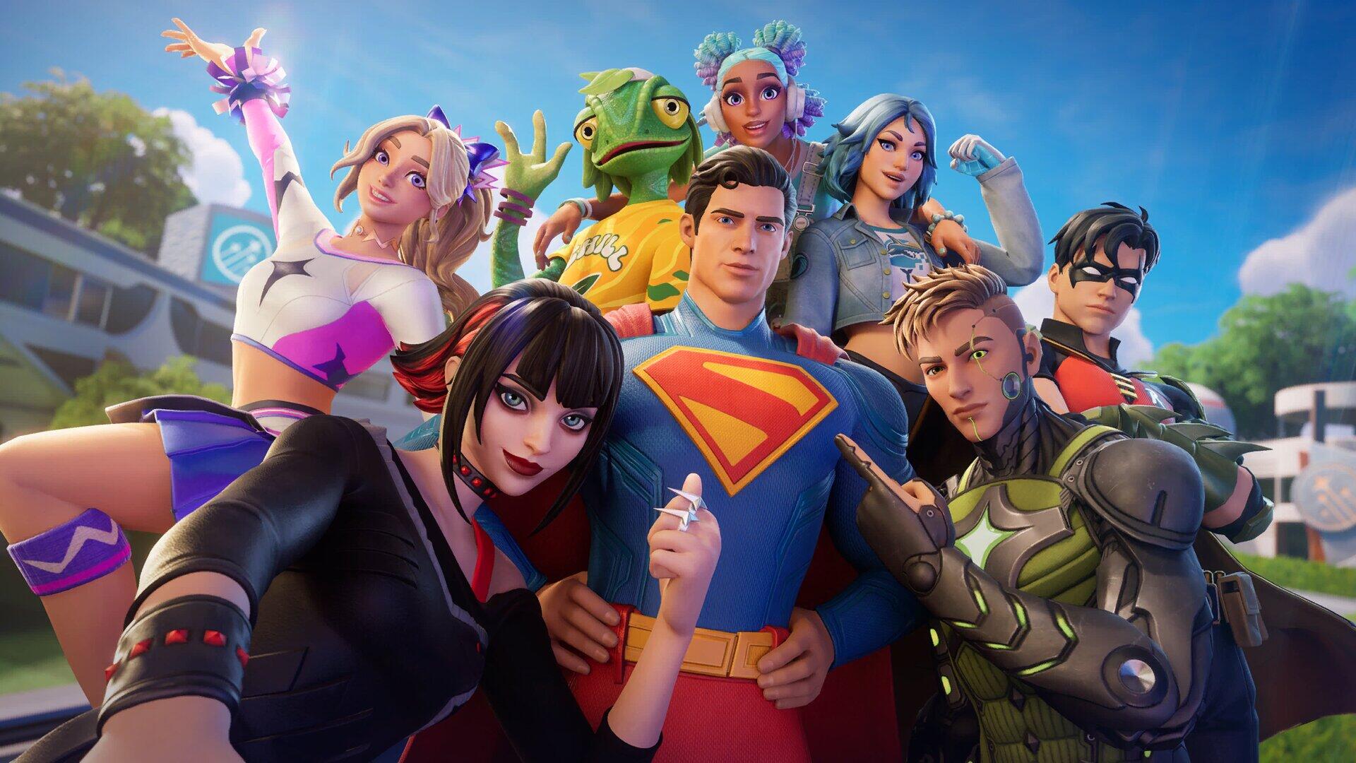 Download Video Game Fortnite Superman HD Wallpaper