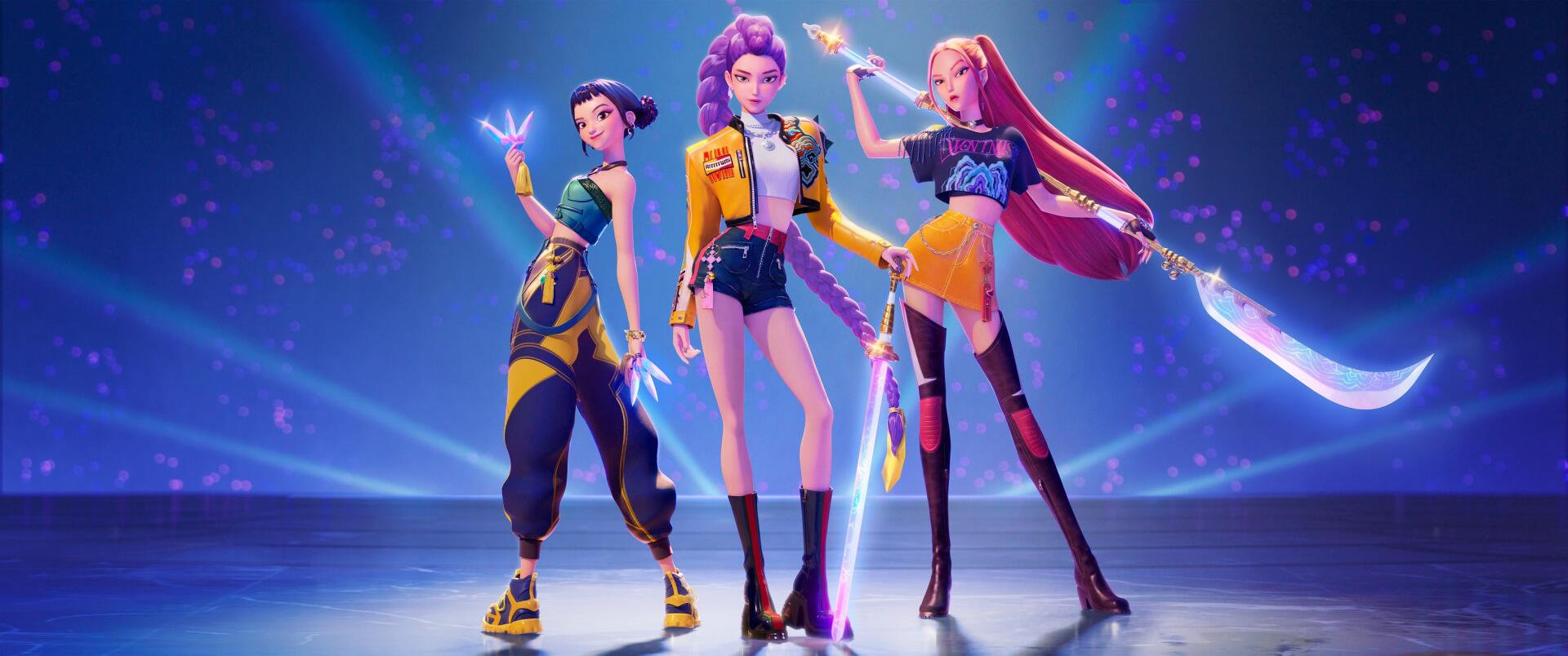 Protagonistas de K-Pop Demon Hunters