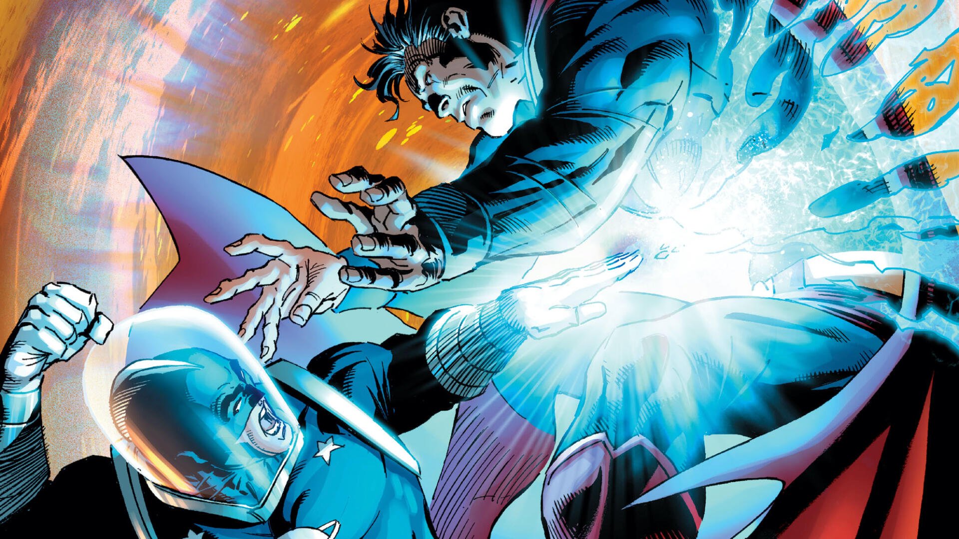 Download Superman: Up In The Sky HD Wallpaper by Andy Kubert