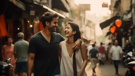 AI Art Romantic HD Desktop Wallpaper | Background Image