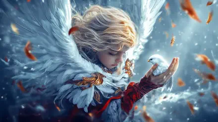 fantasy surreal prince bird HD Desktop Wallpaper | Background Image