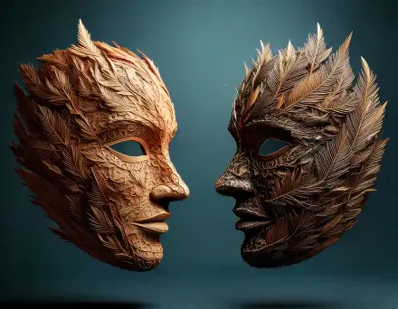 mask Digital artwork artistic design decor HD Desktop Wallpaper | Background Image