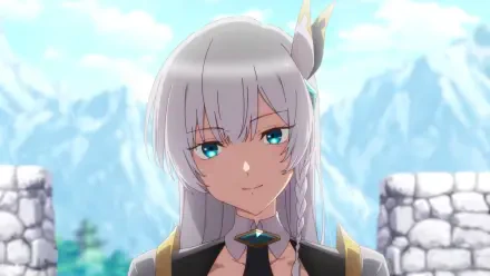 Anime character transforms from an old country bumpkin to a master swordsman, set against a backdrop of majestic mountains. HD PC desktop wallpaper and background.