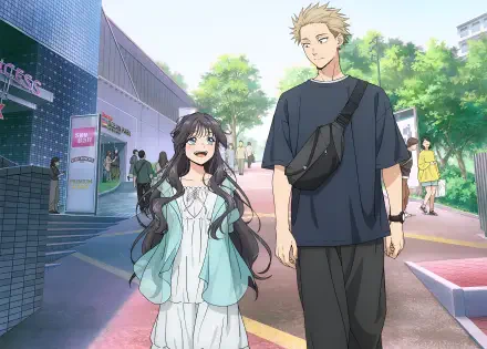 Anime The Fragrant Flower Blooms With Dignity Kaoruko Waguri Rintarou Tsumugi HD Desktop Wallpaper | Background Image