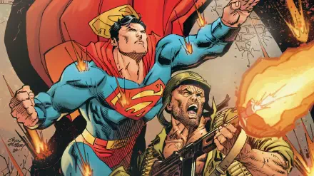 Superman: Up in the Sky HD Desktop Wallpaper | Background Image