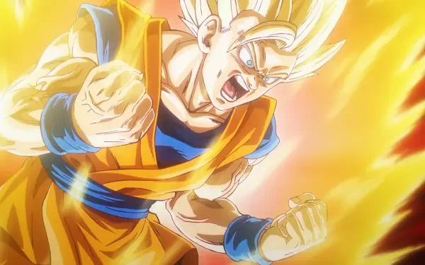 Anime Dragon Ball DAIMA Goku Super Saiyan 2 HD Desktop Wallpaper | Background Image