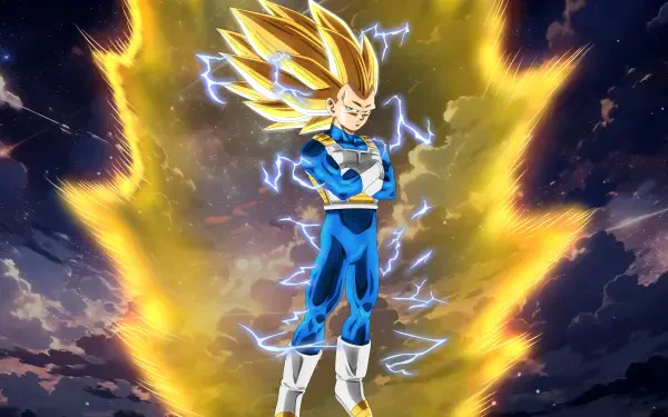Anime Dragon Ball DAIMA Vegeta (Dragon Ball) Super Saiyan 3 HD Desktop Wallpaper | Background Image