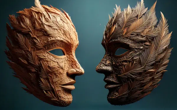 mask Digital artwork artistic design decor HD Desktop Wallpaper | Background Image