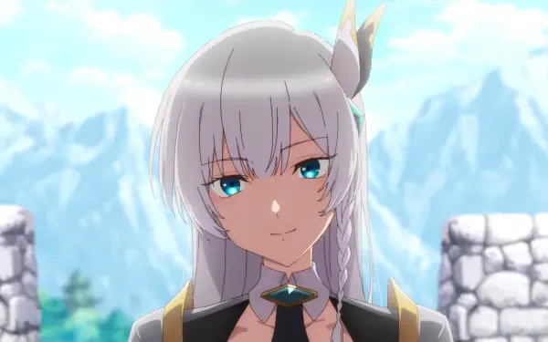 Anime character transforms from an old country bumpkin to a master swordsman, set against a backdrop of majestic mountains. HD PC desktop wallpaper and background.