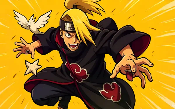 Anime Naruto Akatsuki (Naruto) Deidara (Naruto) HD Desktop Wallpaper | Background Image