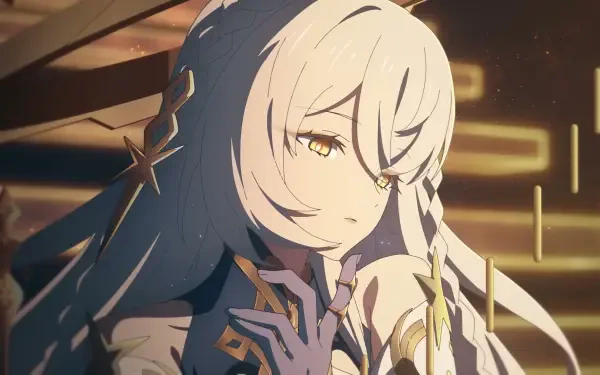 4K Ultra HD desktop wallpaper featuring Istaroth from the video game Genshin Impact in a detailed, atmospheric scene with warm lighting.