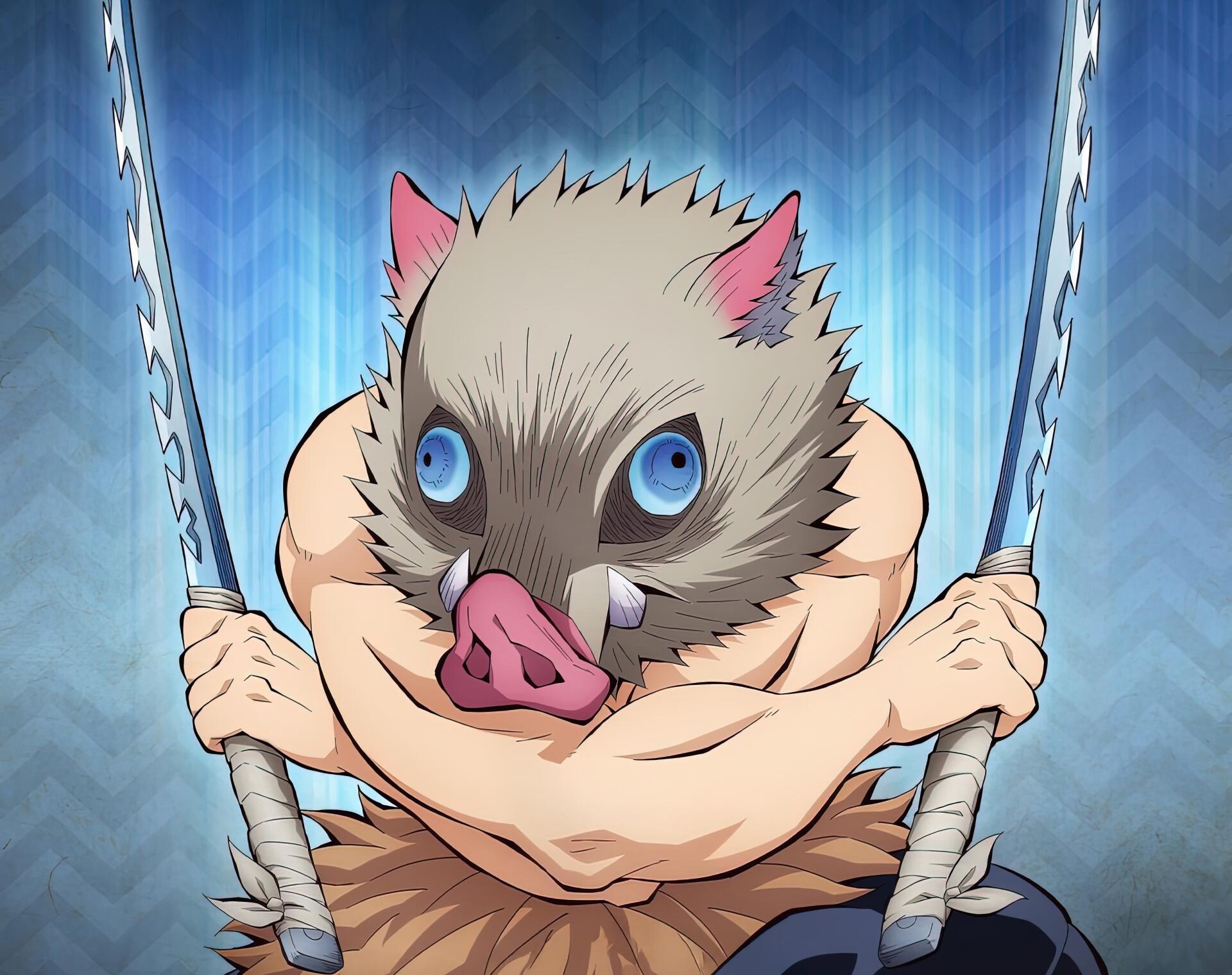 Inosuke Unleashed — Demon Slayer 2K Quad HD Wallpaper