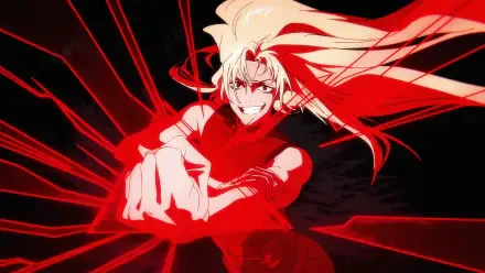 Yuki Tsukumo from Jujutsu Kaisen (3rd Season) unleashed in a red-energy attack pose — 4K Ultra HD anime PC desktop wallpaper/background