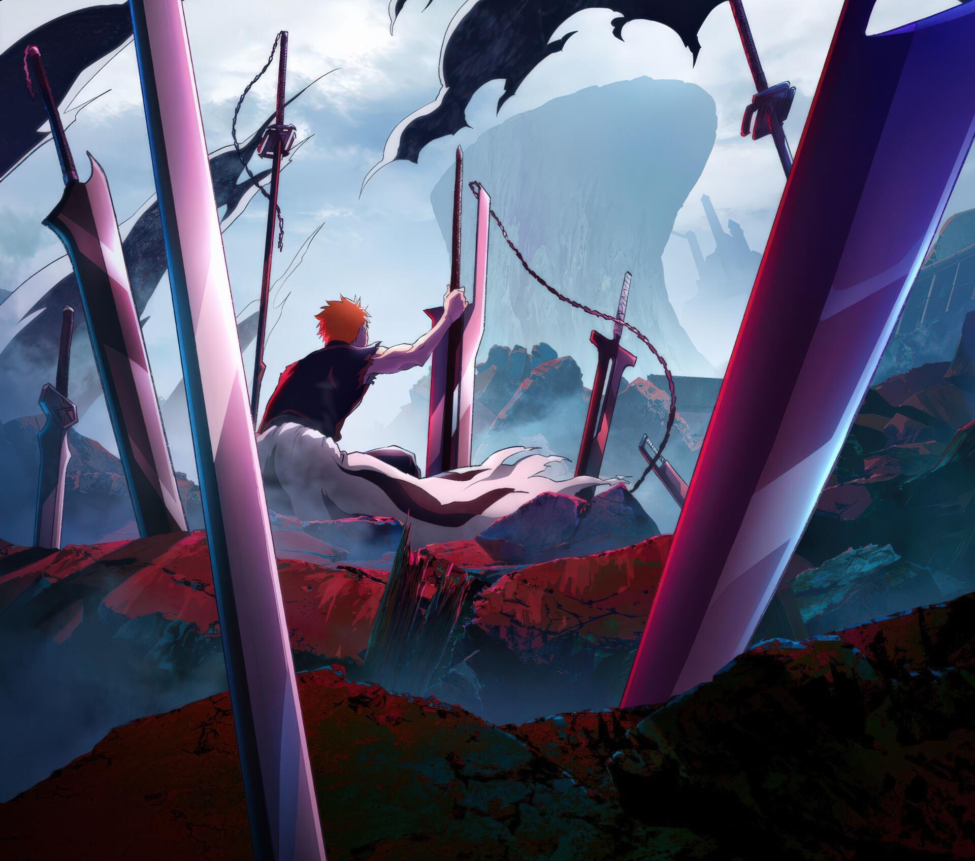 bleach-2k-quad-hd-wallpaper-lone-soul-reaper-on-the-cliff-2898x2560