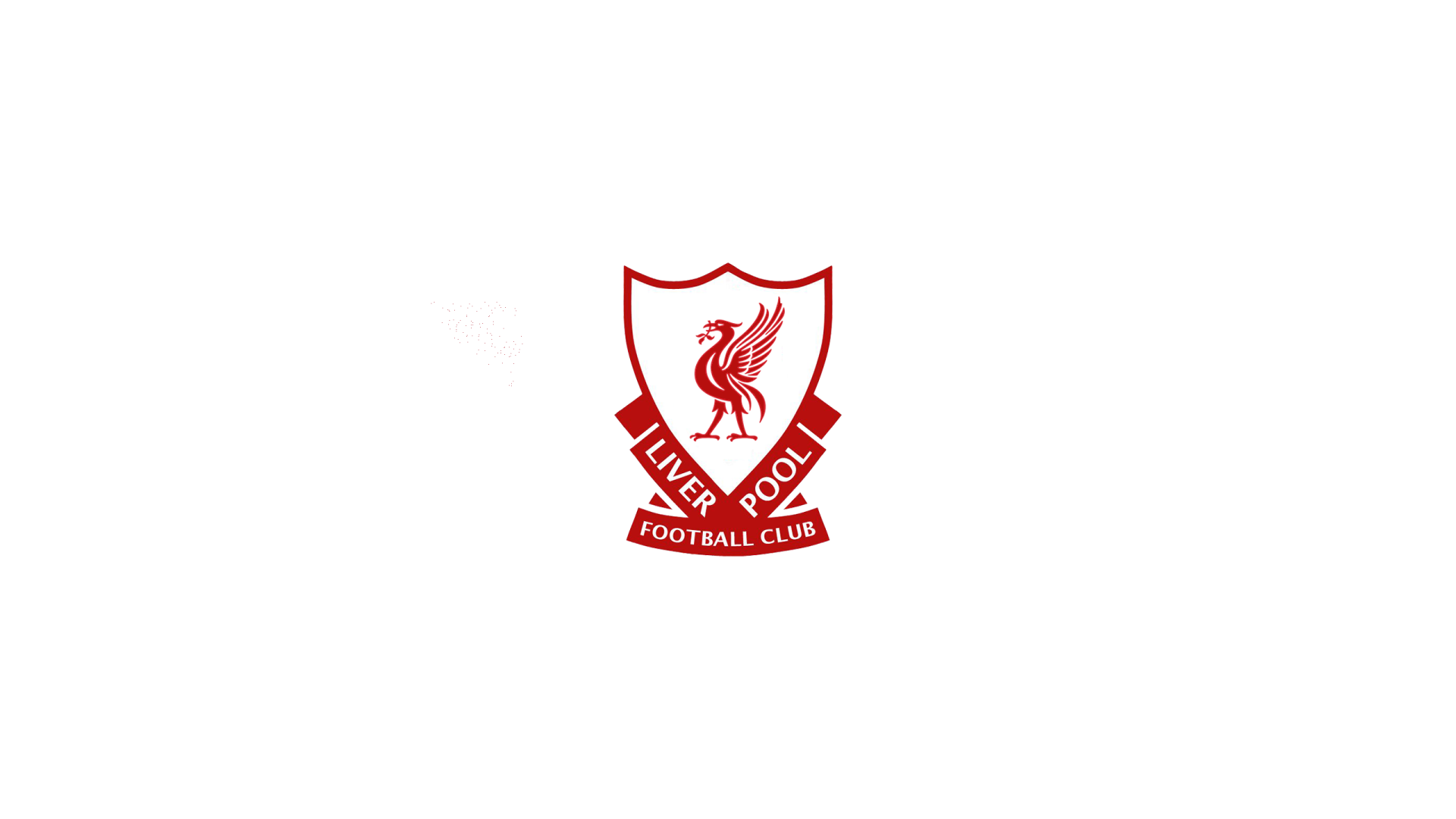Liverpool F.C. red crest logo centered on a white background — 2K Quad HD PC desktop wallpaper/background.