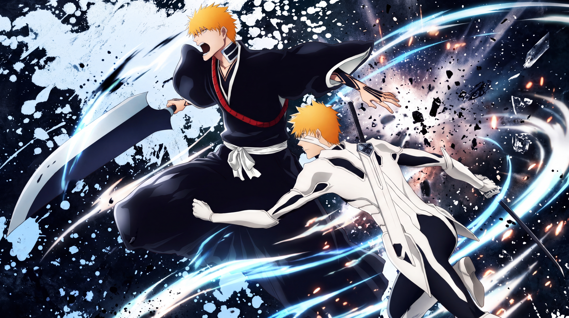 Ichigo Kurosaki: Dual-Blade Fury — Bleach TYBW 5K Wallpaper | 5504x3072 ...