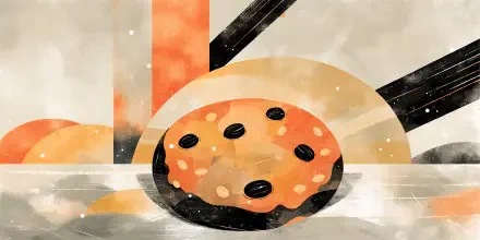 Illustrated pizza with olives and cookie-like golden crust, a food-themed 4K Ultra HD PC desktop wallpaper and background.