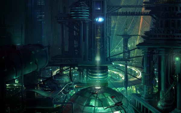 Sci Fi City Futuristic City HD Wallpaper | Background Image