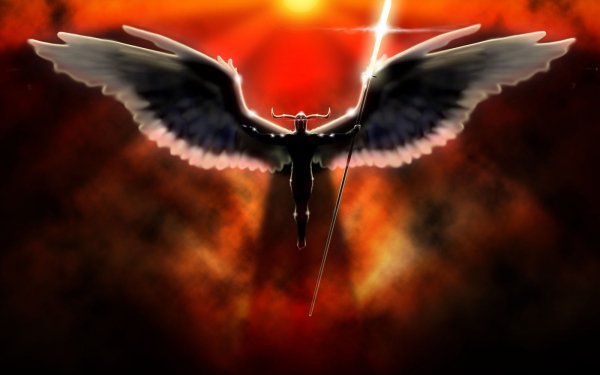 Fantasía Ángel Guerrero Ángel Fallen Angel Wings Spear Fondo de pantalla HD | Fondo de Escritorio