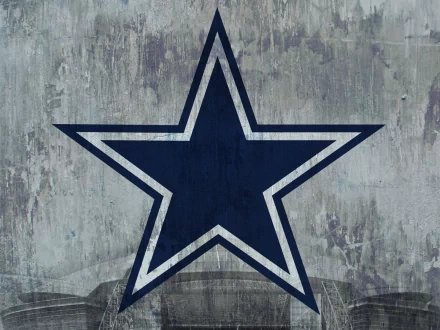 HD desktop wallpaper featuring the iconic Dallas Cowboys star logo on a textured background, celebrating sports and team spirit.