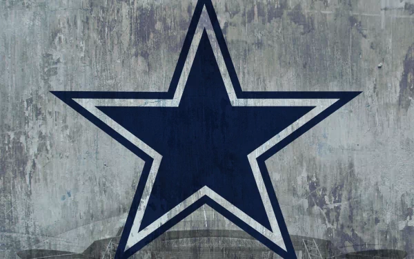 HD desktop wallpaper featuring the iconic Dallas Cowboys star logo on a textured background, celebrating sports and team spirit.
