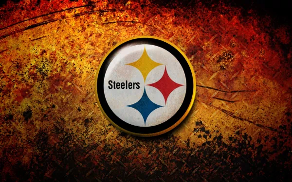 High-definition desktop wallpaper featuring the Pittsburgh Steelers logo on a textured, vibrant background, celebrating the team's spirit and dedication to sports.