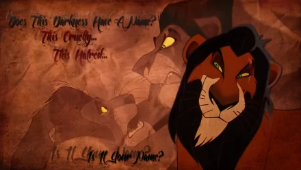 A captivating HD wallpaper featuring Mufasa and Scar from Disney's The Lion King (1994), showcasing the intense rivalry and emotional depth of the film's iconic characters.