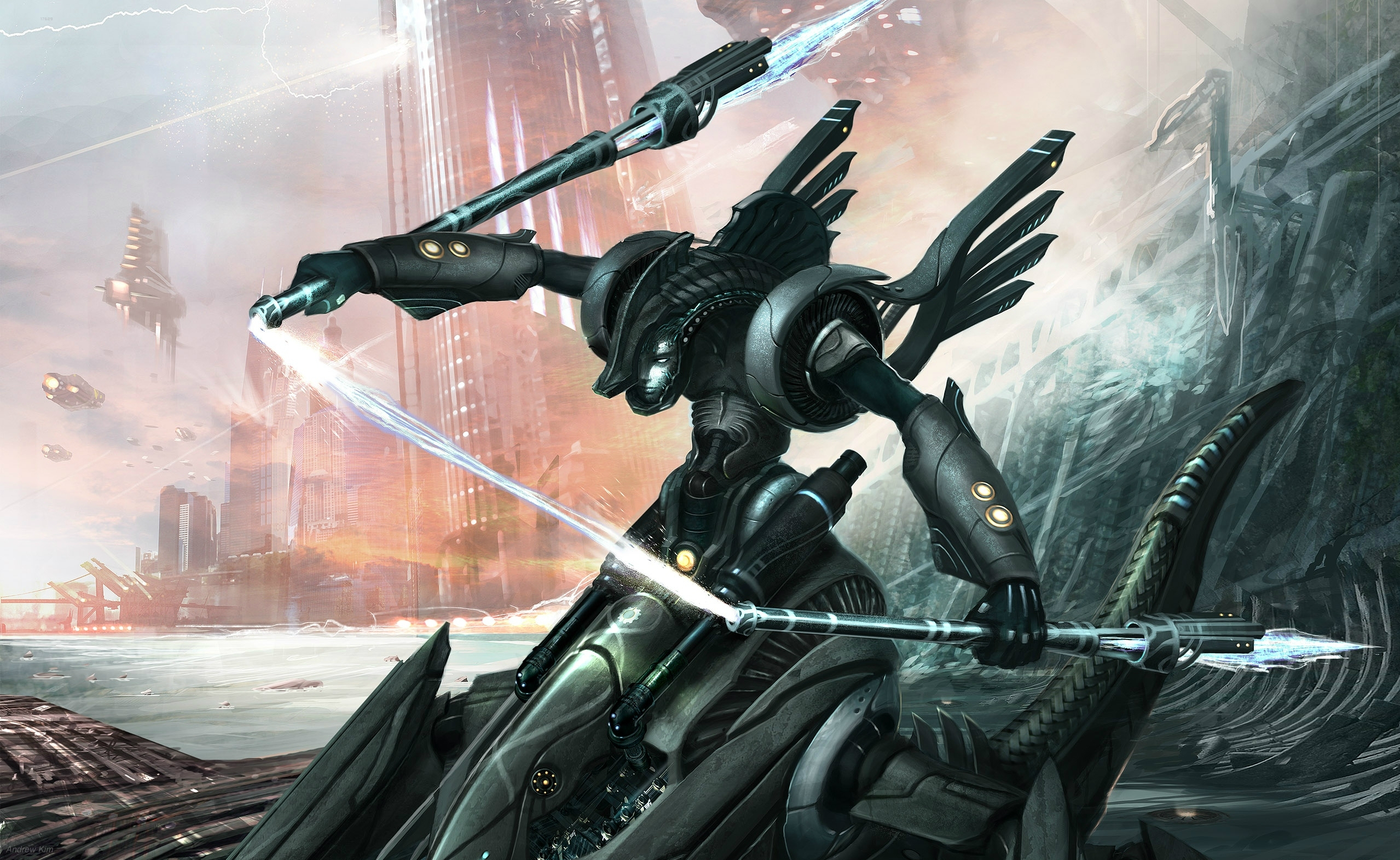 Sci Fi Cyborg HD Wallpaper by Andrew Kim