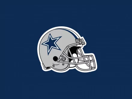 A dynamic HD wallpaper featuring the iconic Dallas Cowboys helmet against a deep blue background, celebrating the spirit of sports and football enthusiasm.