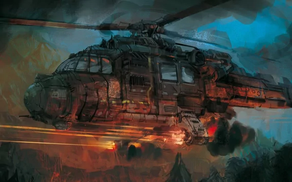 military helicopter HD Desktop Wallpaper | Background Image