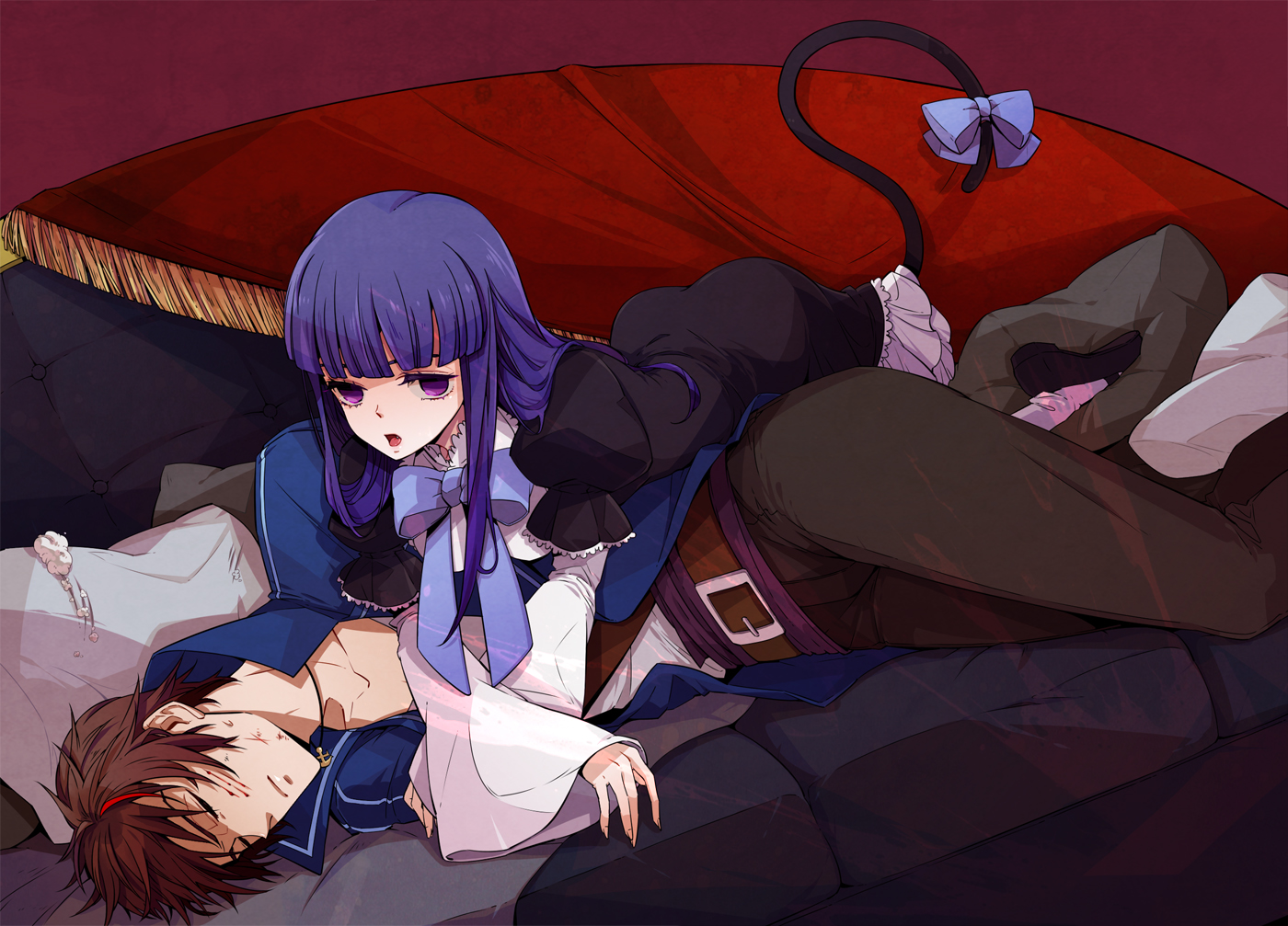 Umineko: When They Cry desktop wallpaper featuring Frederica & Willard, from the anime series.