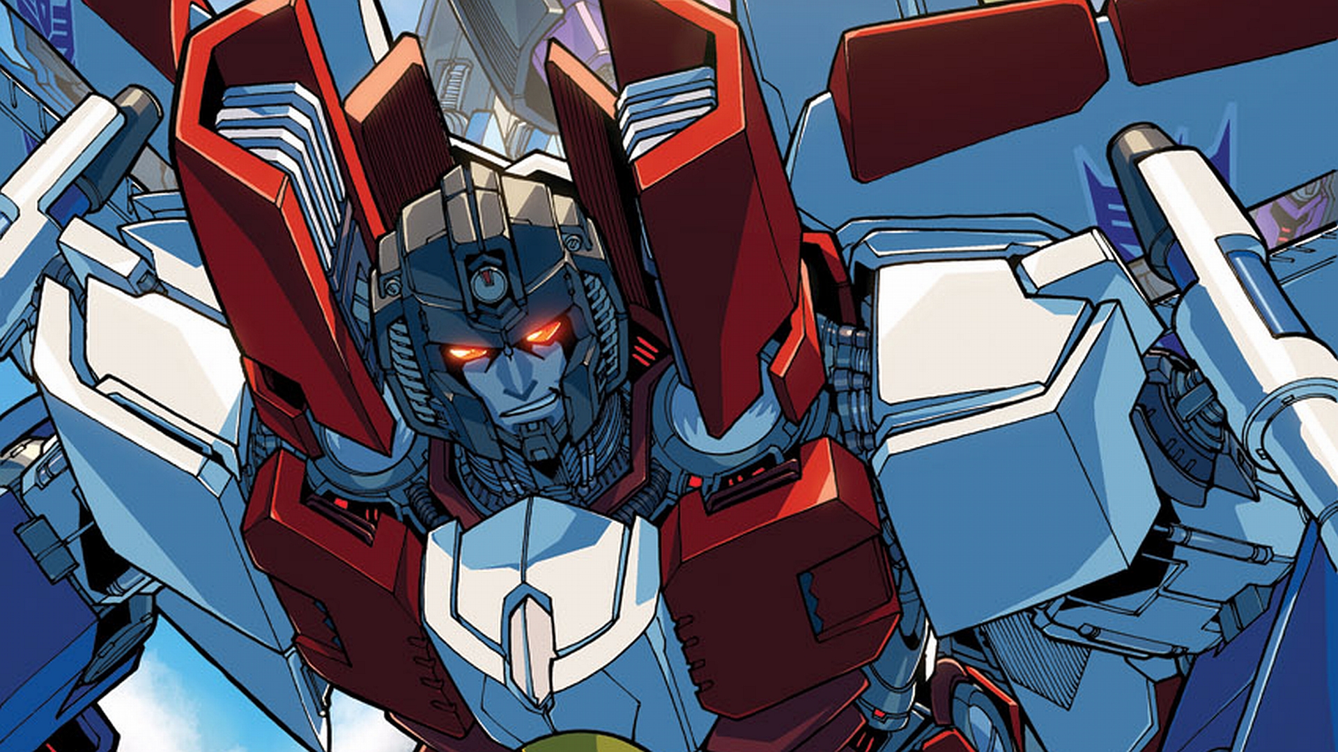 Comic book lovers will enjoy this Transformers wallpaper.