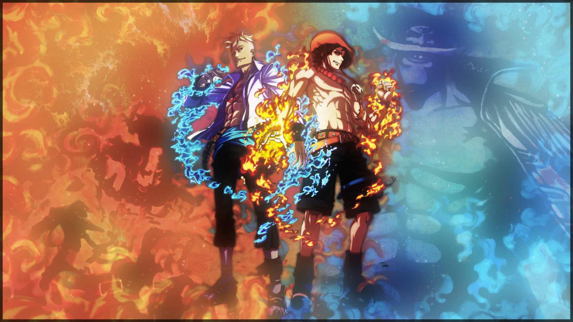 One piece обои 1920x1080