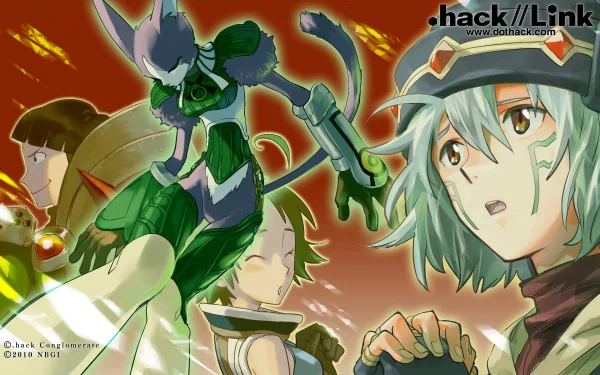piros Anime .hack//Link HD Desktop Wallpaper | Background Image