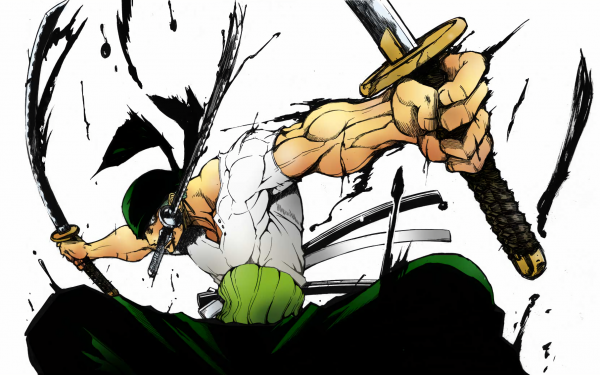 Anime One Piece Roronoa Zoro Santoryu Fondo de pantalla HD | Fondo de Escritorio