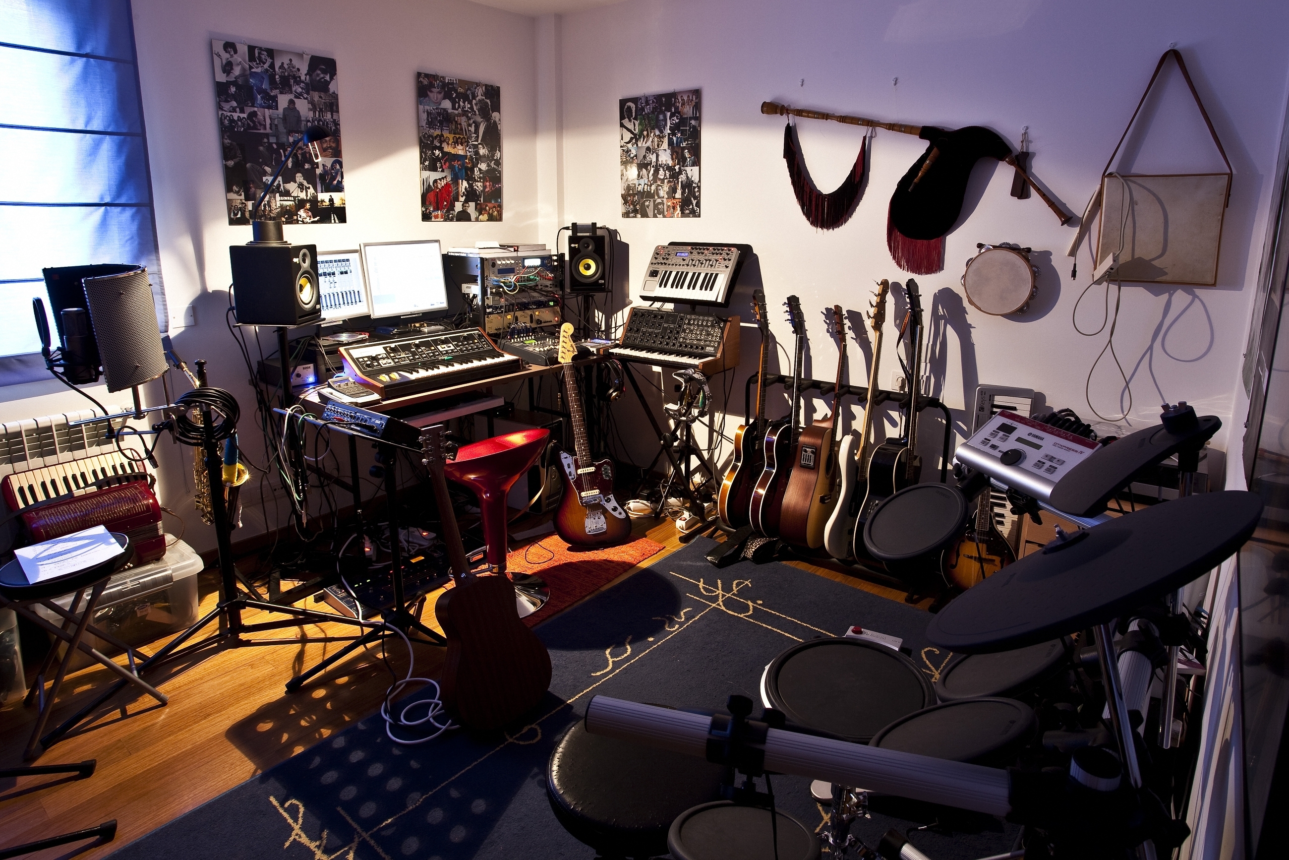 music studio wallpaper