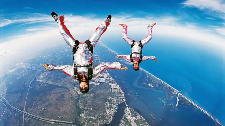 skydiving Sports HD Desktop Wallpaper | Background Image