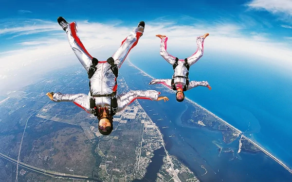 skydiving Sports HD Desktop Wallpaper | Background Image