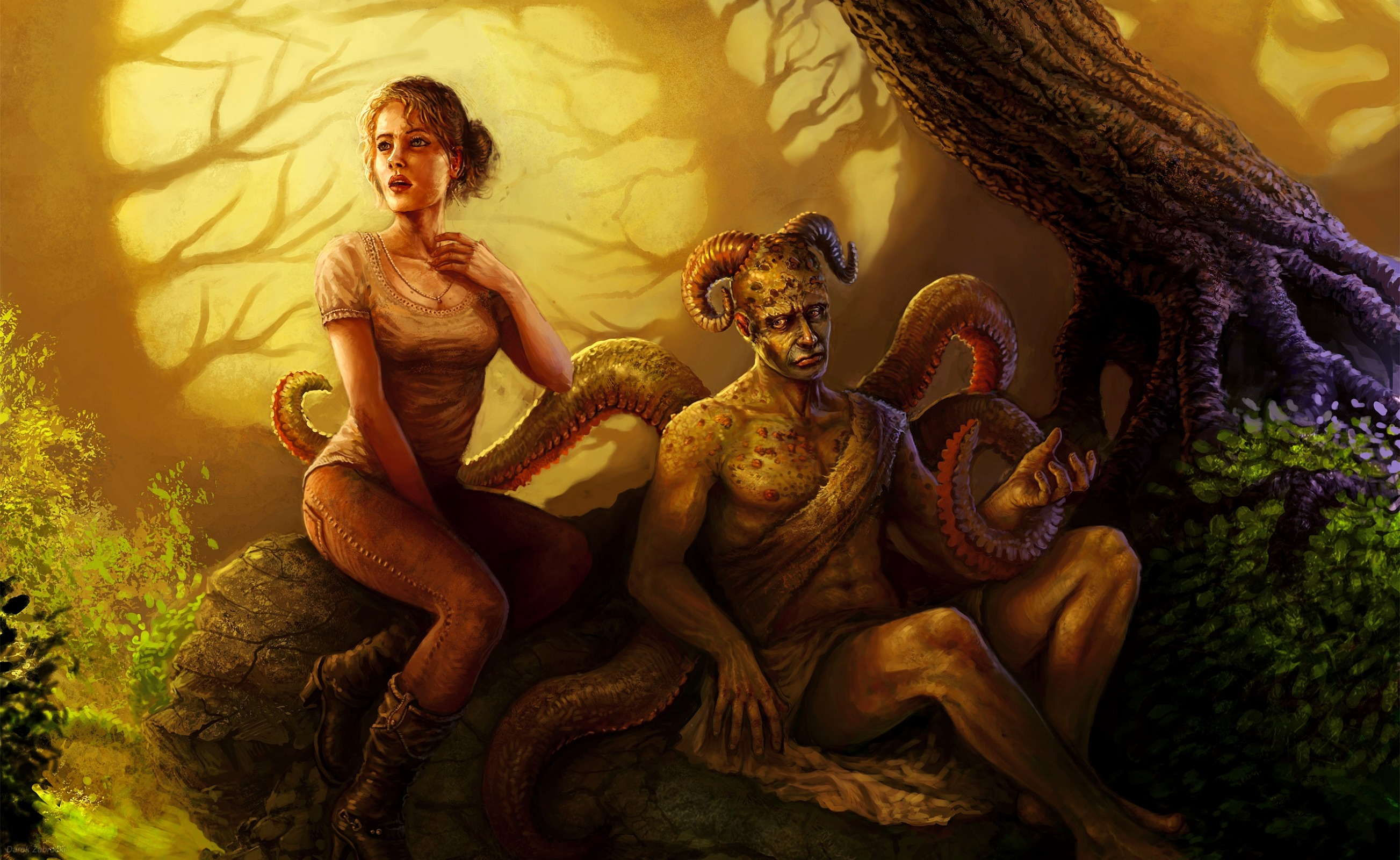 Fantasy Demon HD Wallpaper by Darek Zabrocki