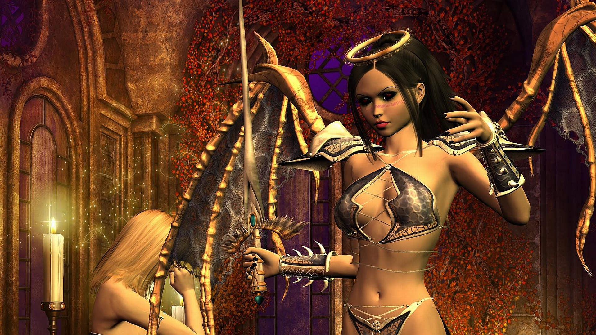 Fantasy Angel Warrior HD Wallpaper | Background Image