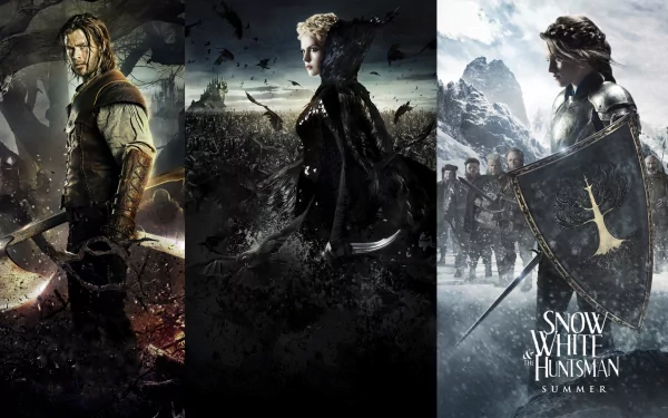 Chris Hemsworth Charlize Theron Kristen Stewart Snow White movie Snow White and the Huntsman HD Desktop Wallpaper | Background Image