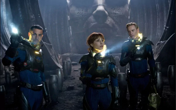 Michael Fassbender Noomi Rapace movie Prometheus HD Desktop Wallpaper | Background Image