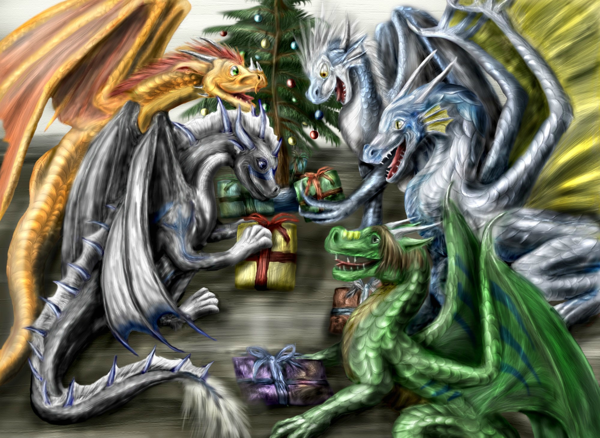 Christmas Dragon Pictures 