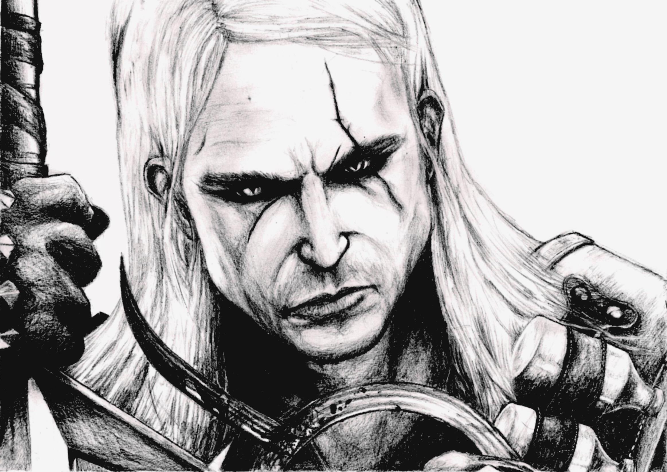 The Witcher Art Geralt of Rivia  Amdall Gallery