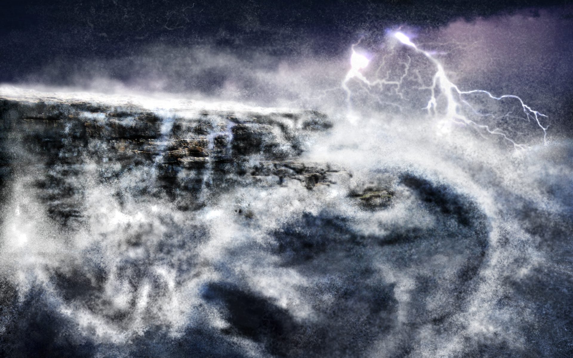 Stormy scenic desktop wallpaper.