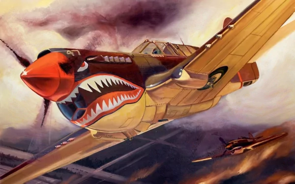 aircraft military Curtiss P-40 Warhawk Curtiss P-40 Warhawk HD Desktop Wallpaper | Background Image