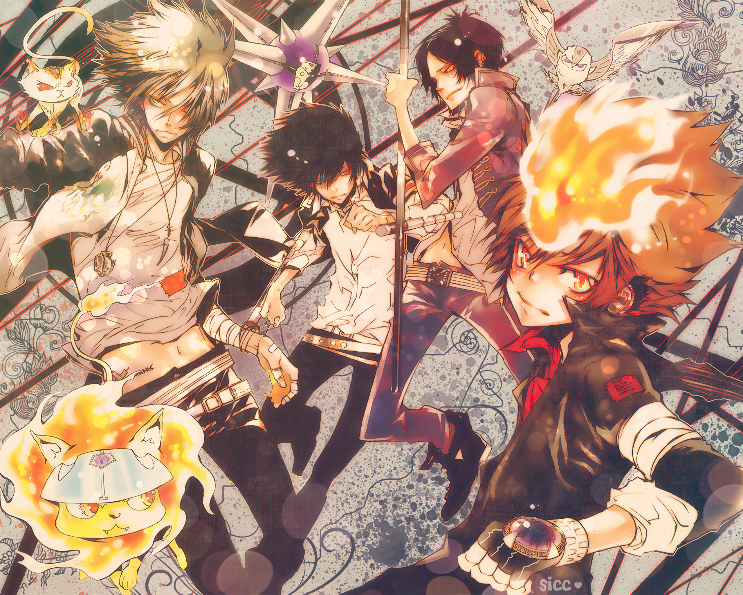 Katekyo Hitman REBORN, Mukuro Rokudou, Hibari Kyoya, anime series,  characters, HD wallpaper