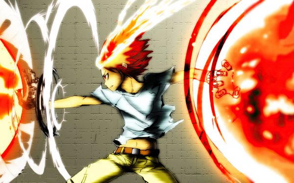 Anime Katekyō Hitman Reborn! Tsunayoshi Sawada Fire Red Hair HD Wallpaper | Background Image