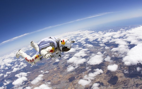 Sports Skydiving Red Bull Cloud Felix Baumgartner HD Wallpaper | Background Image